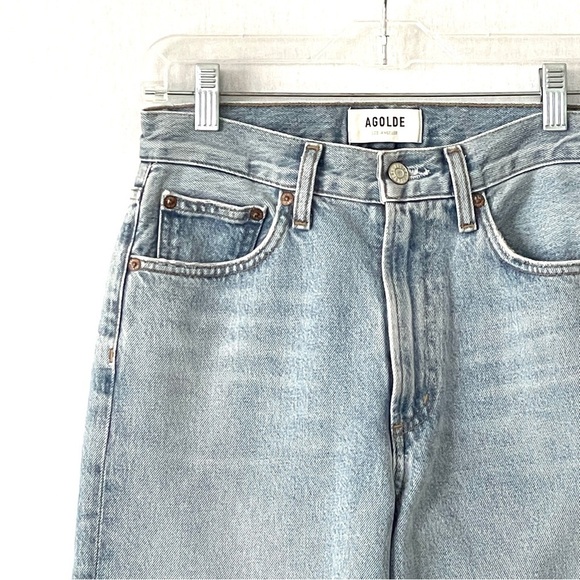 Agolde Mia Mid Rise Straight Leg Denim Jeans Size 24 - Picture 6 of 11
